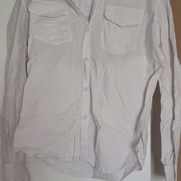 French Connection Light Gray Casual Button Down Shirt - Picture 1 of 2